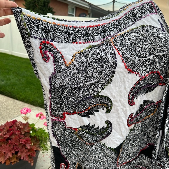 White Label multicolored embroidered cardigan one size - Picture 2 of 6